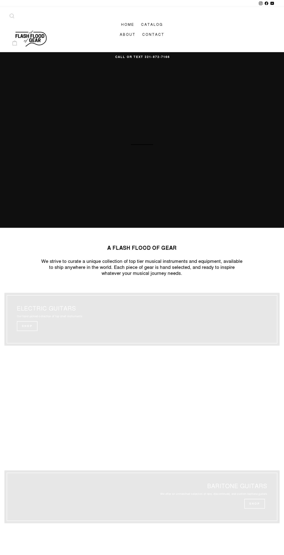 aflashfloodofgear.com shopify website screenshot