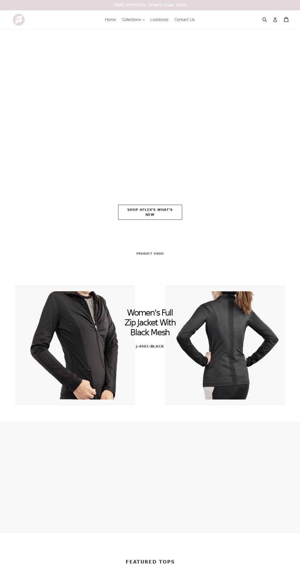 aflexusa.com — Shopify storefront screenshot