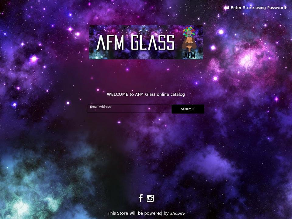 afmglass.com shopify website screenshot