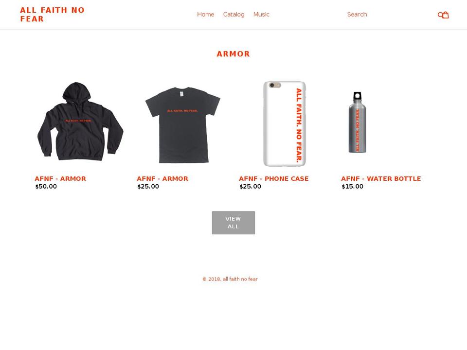 afnf.us shopify website screenshot