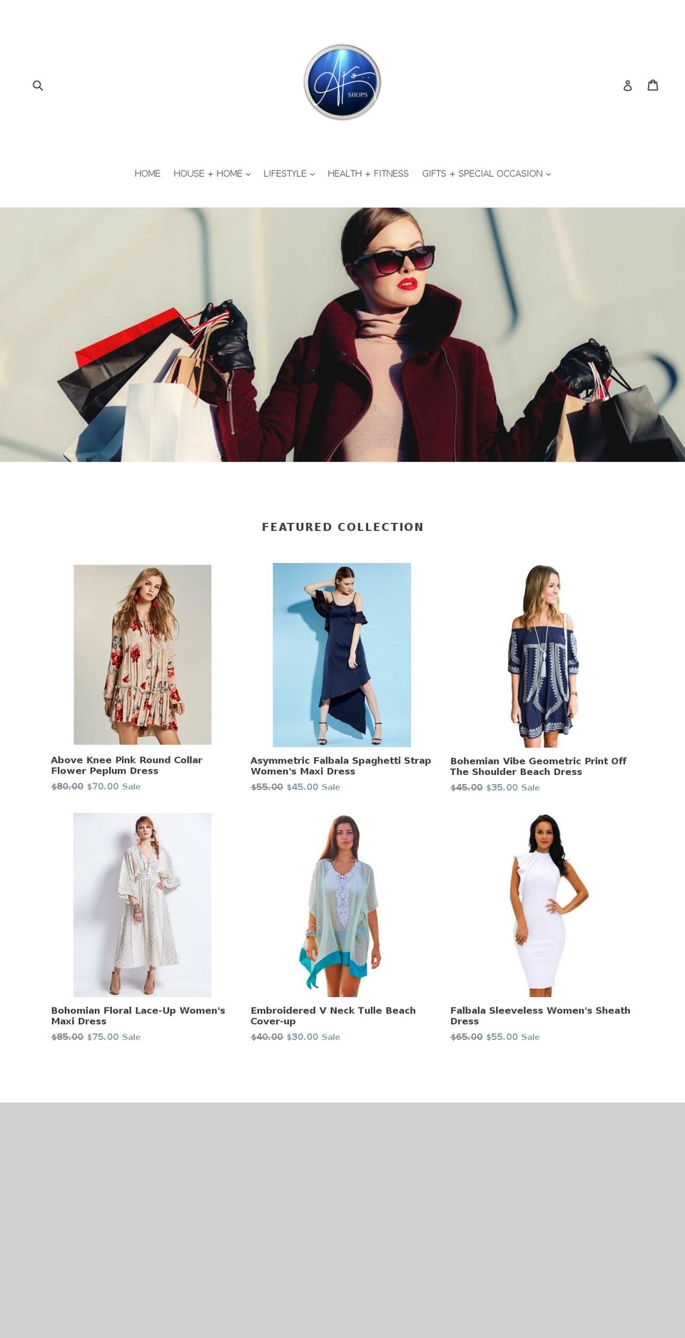afo-shops.com — Shopify storefront screenshot