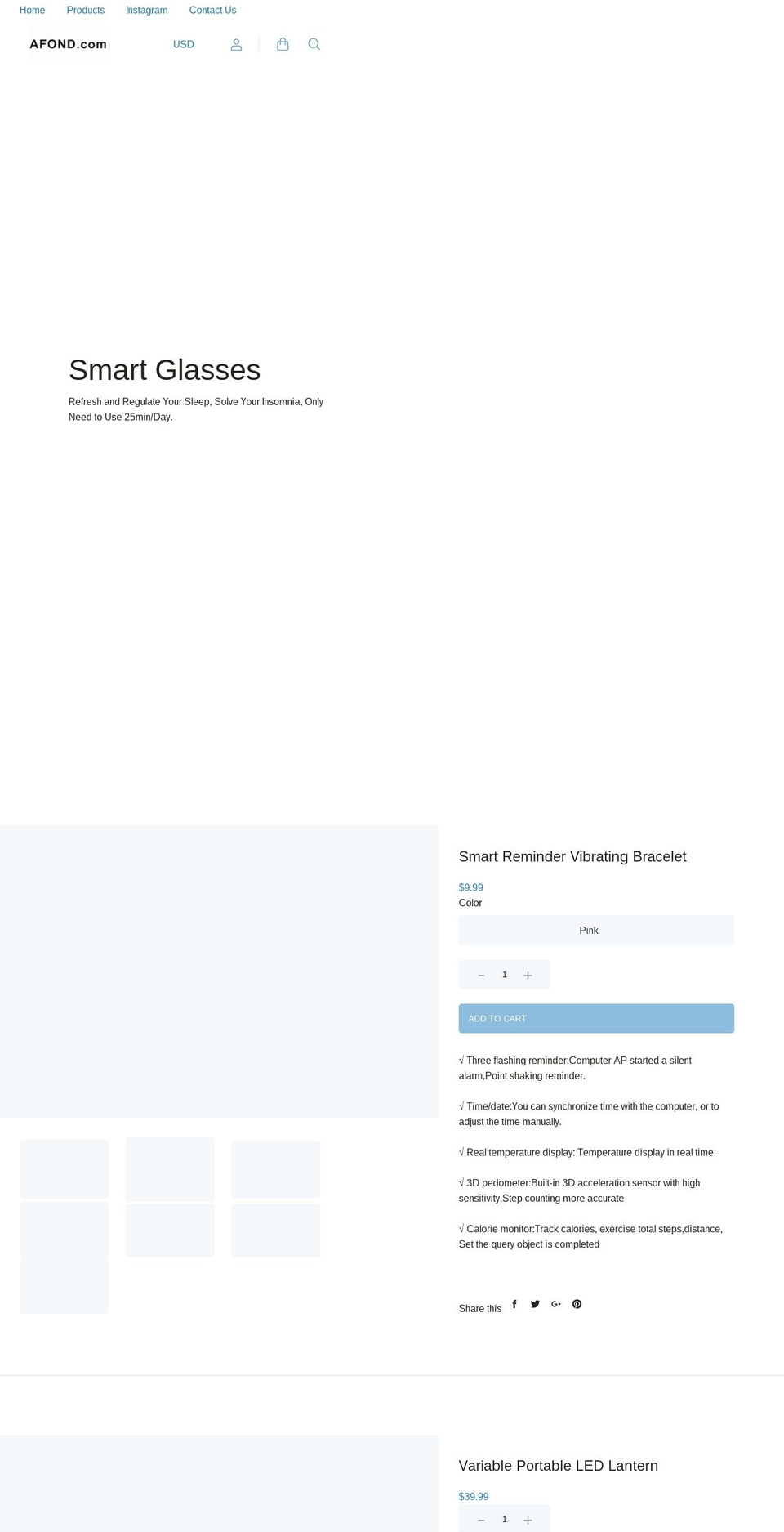 afond.com shopify website screenshot