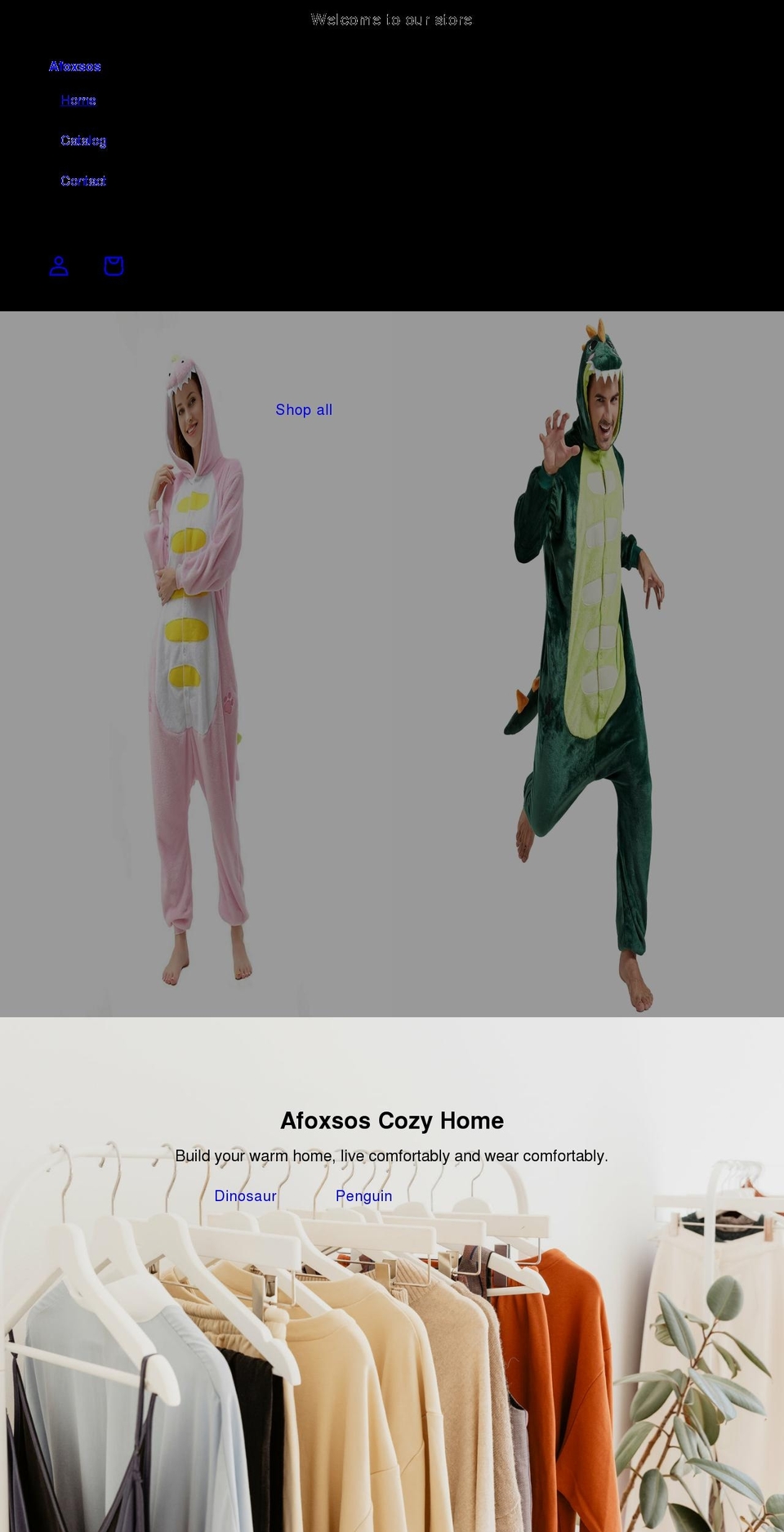 afoxsos.com shopify website screenshot