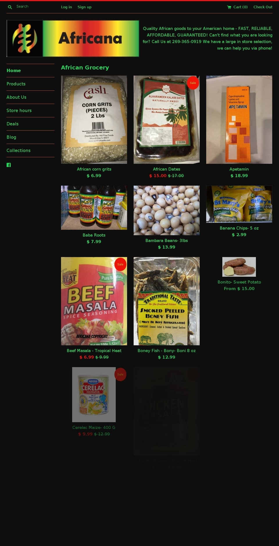 africanakzoo.com shopify website screenshot