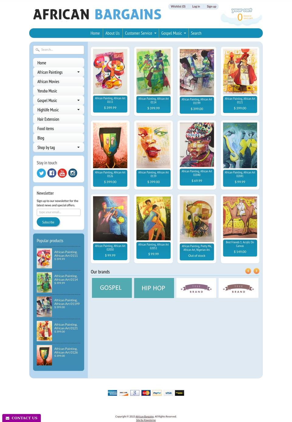 africanbargains.net shopify website screenshot