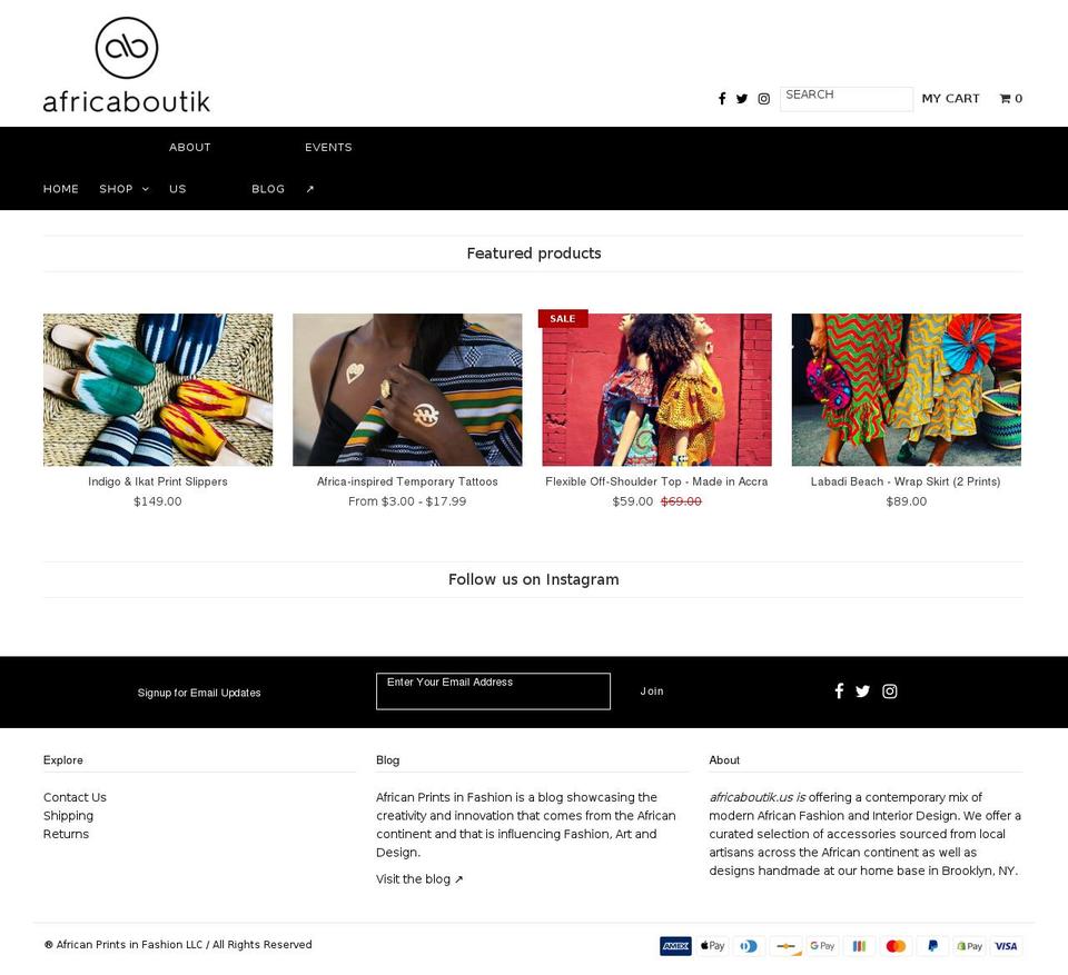 africancitybag.com — Shopify storefront screenshot