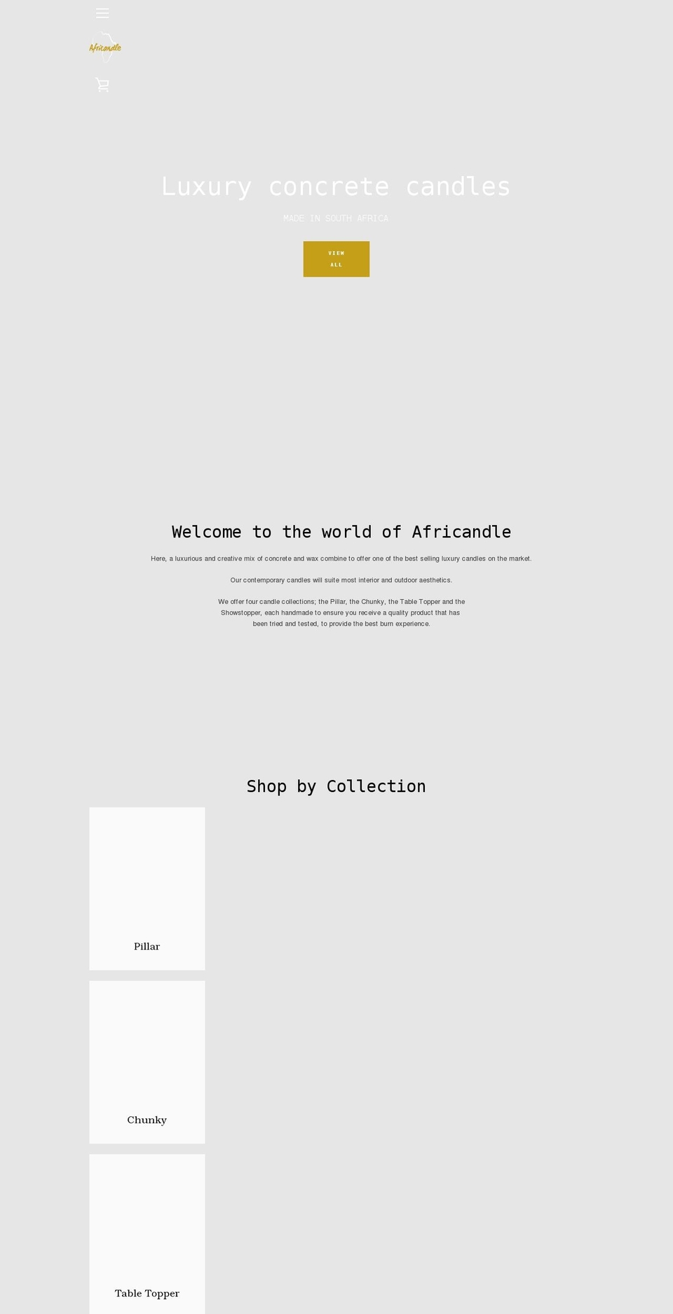 africandle.com shopify website screenshot