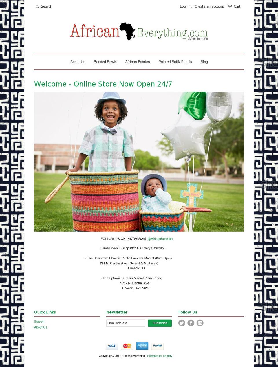 Fashe Shopify theme site example africaneverything.com