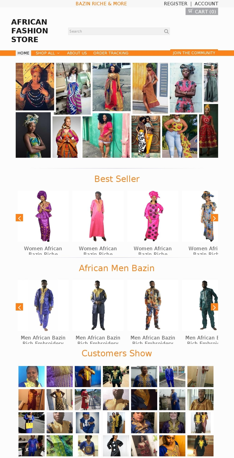 optimofinal Shopify theme site example africanfashionstore.com