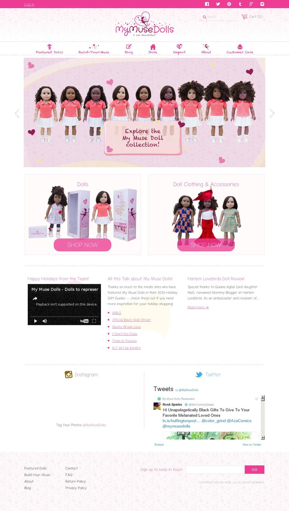 My Muse Dolls 1.3 Shopify theme site example africanmusellc.com