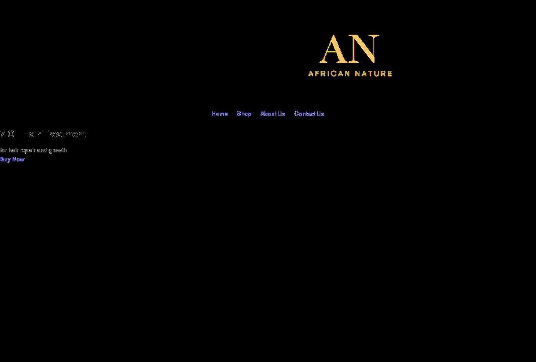 africannature.ca shopify website screenshot