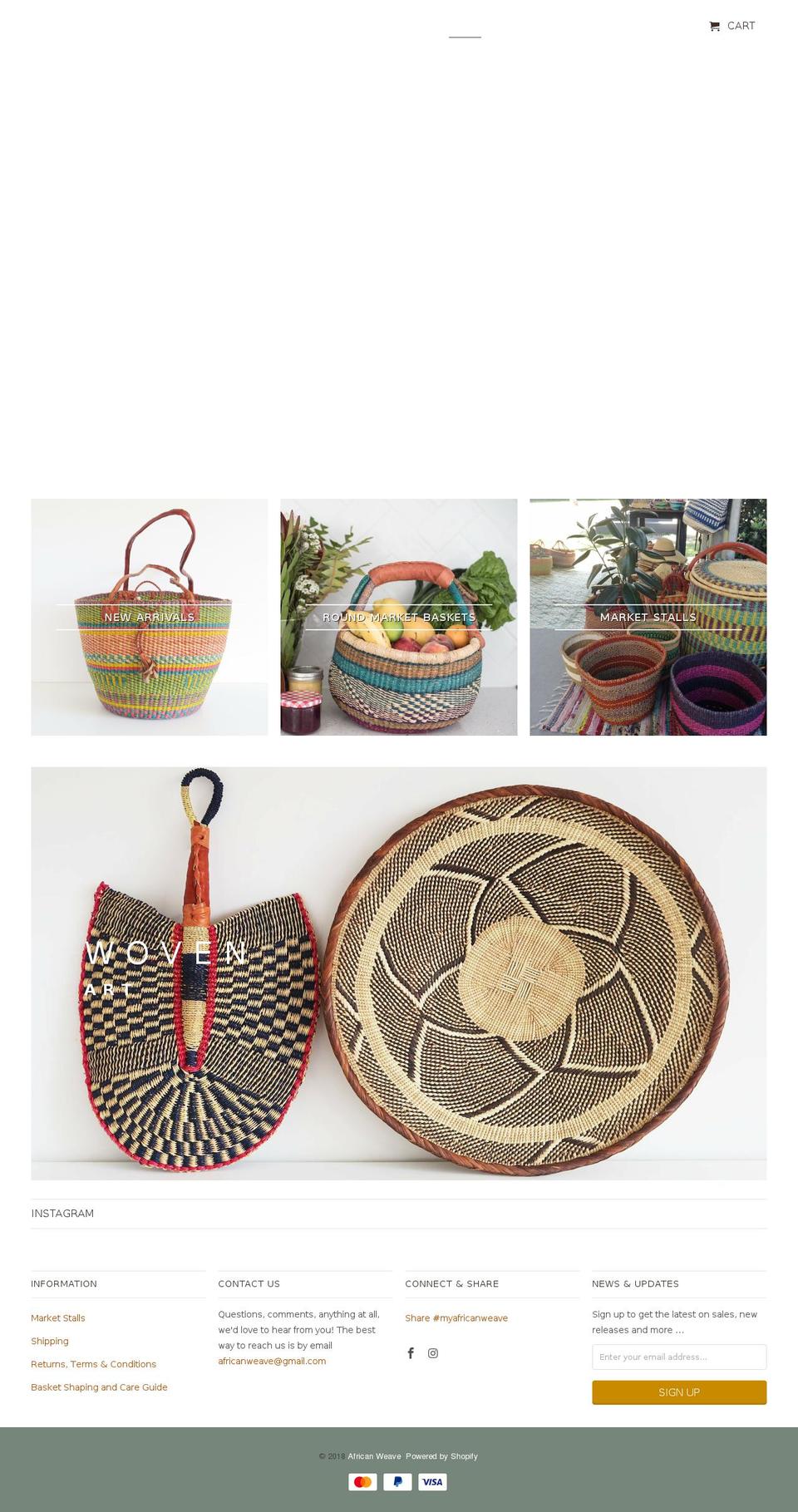 africanweave.com.au shopify website screenshot