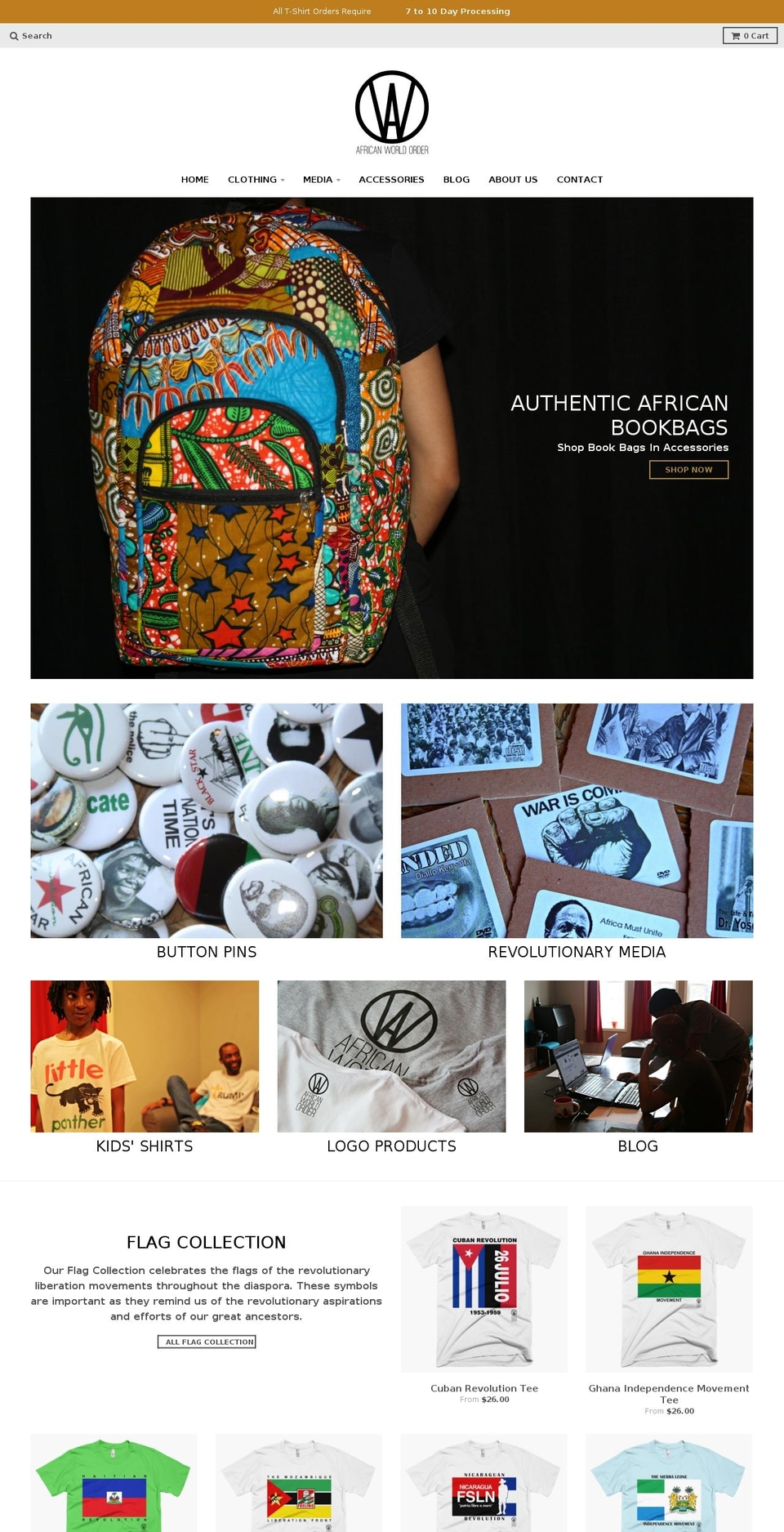 africanworldorder.com shopify website screenshot