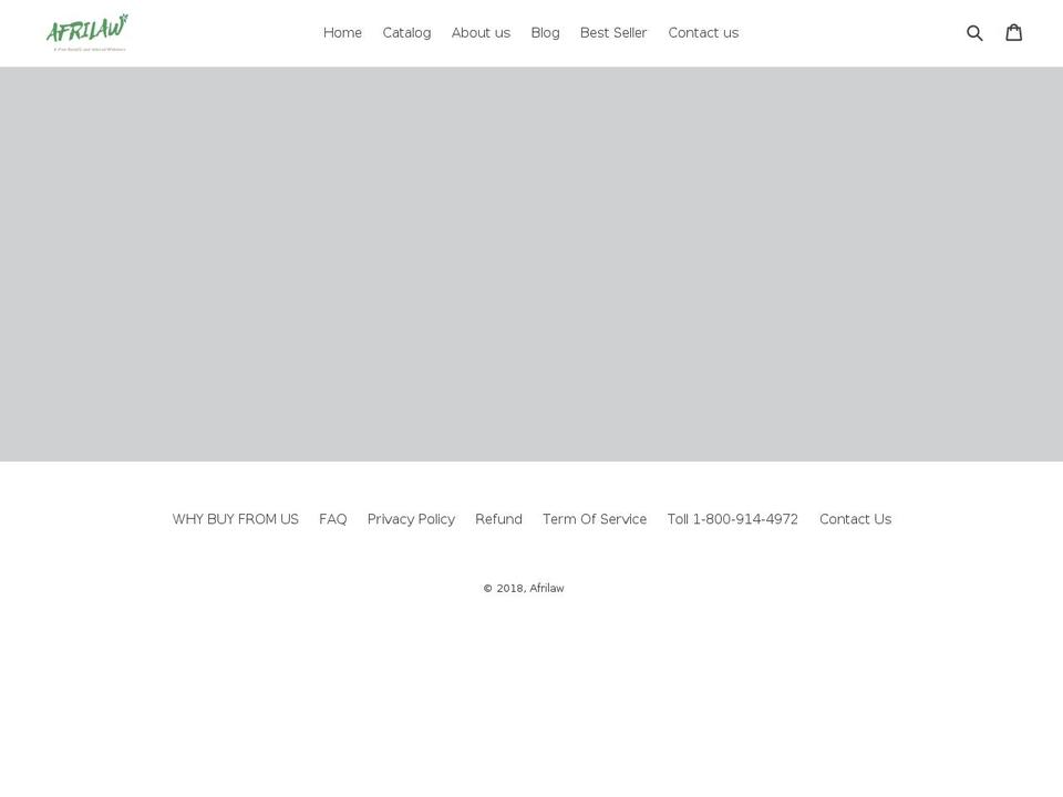 afrilaw.org shopify website screenshot