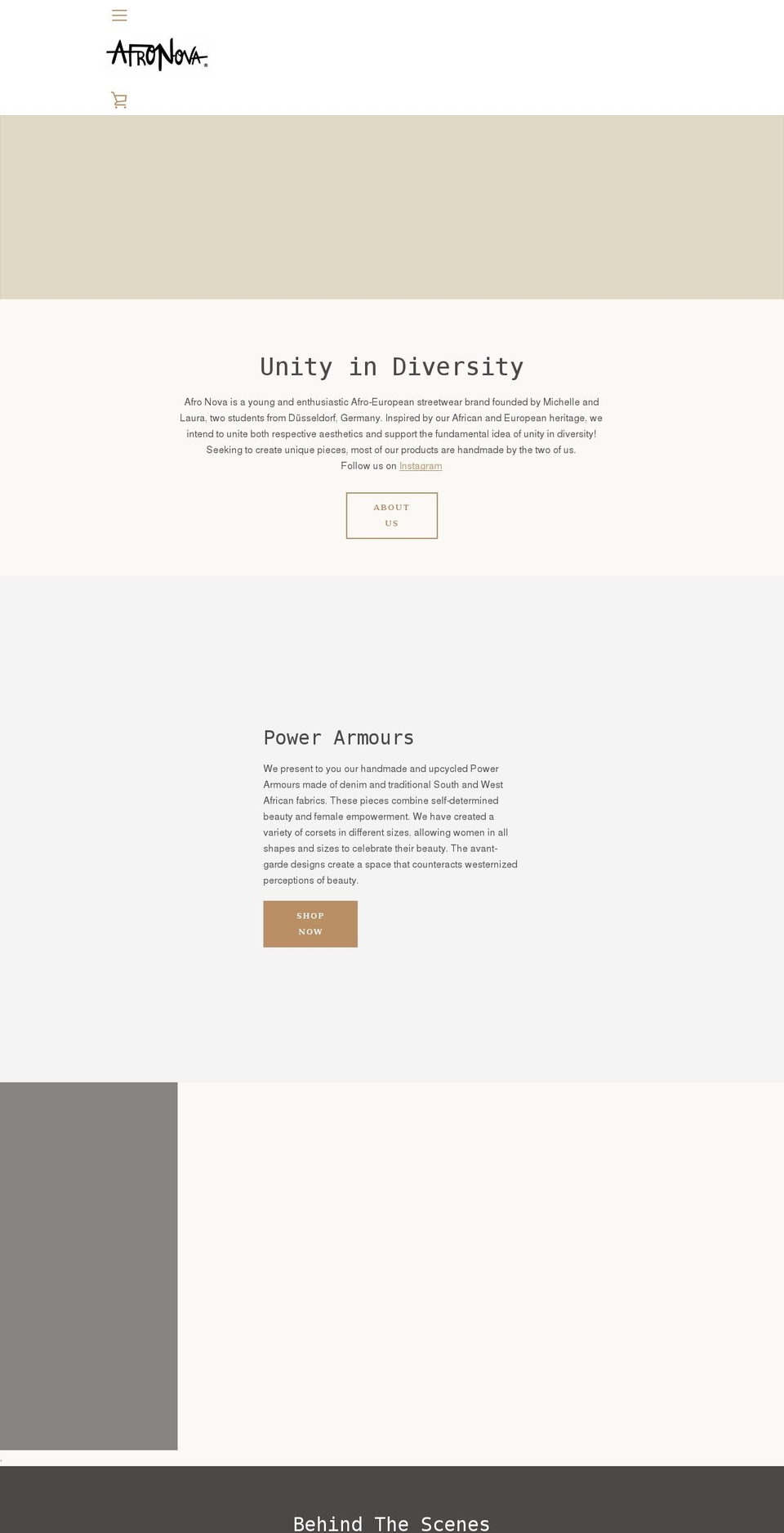 afro-nova.com shopify website screenshot