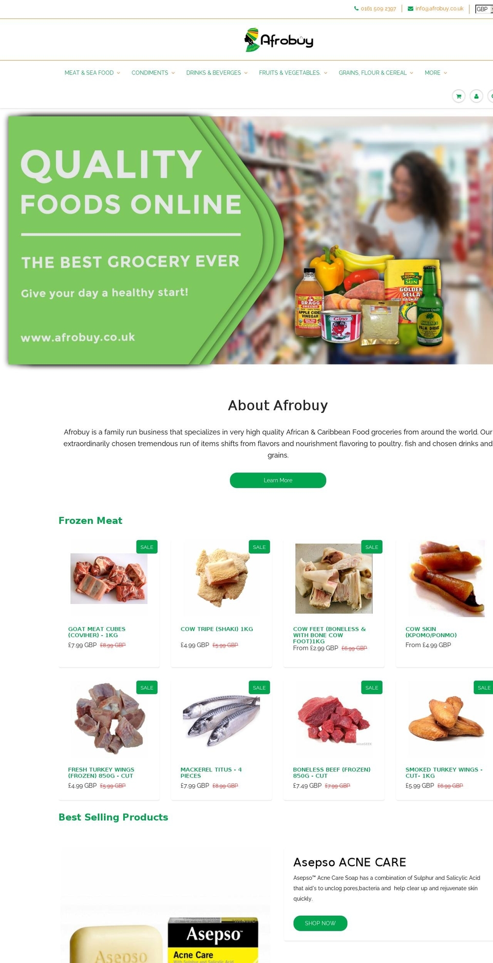 afrobuy.co.uk shopify website screenshot