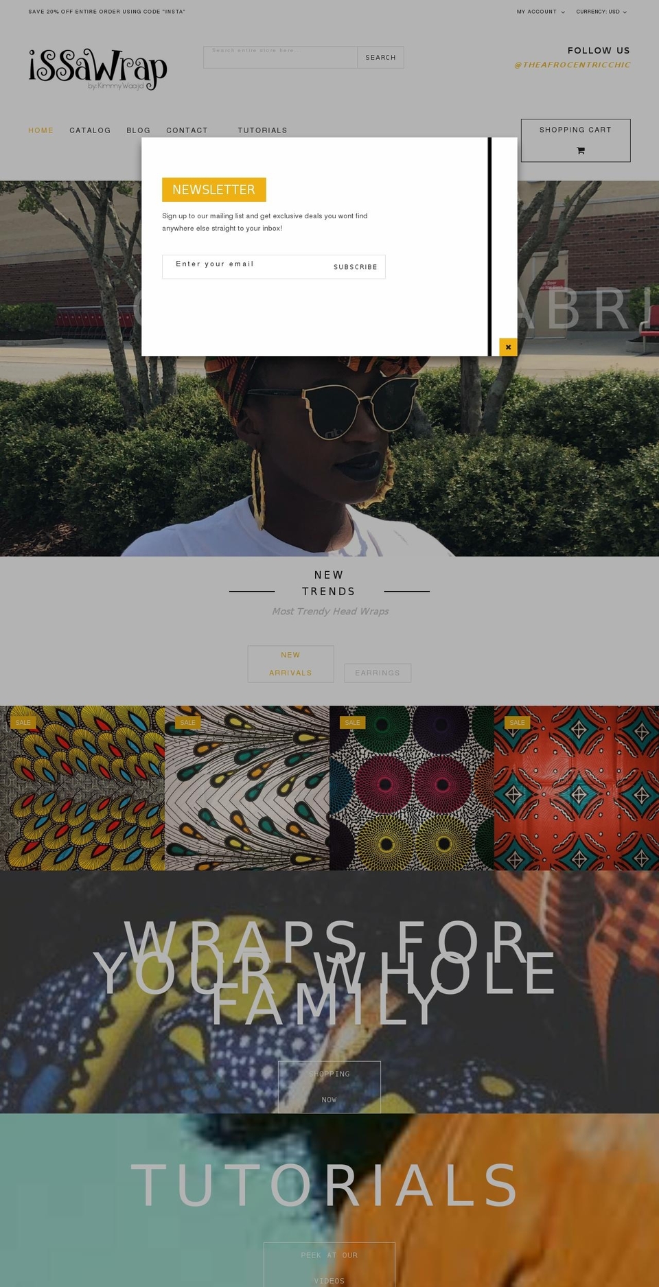 bazien-layout-3 Shopify theme site example afrocentricchic.com