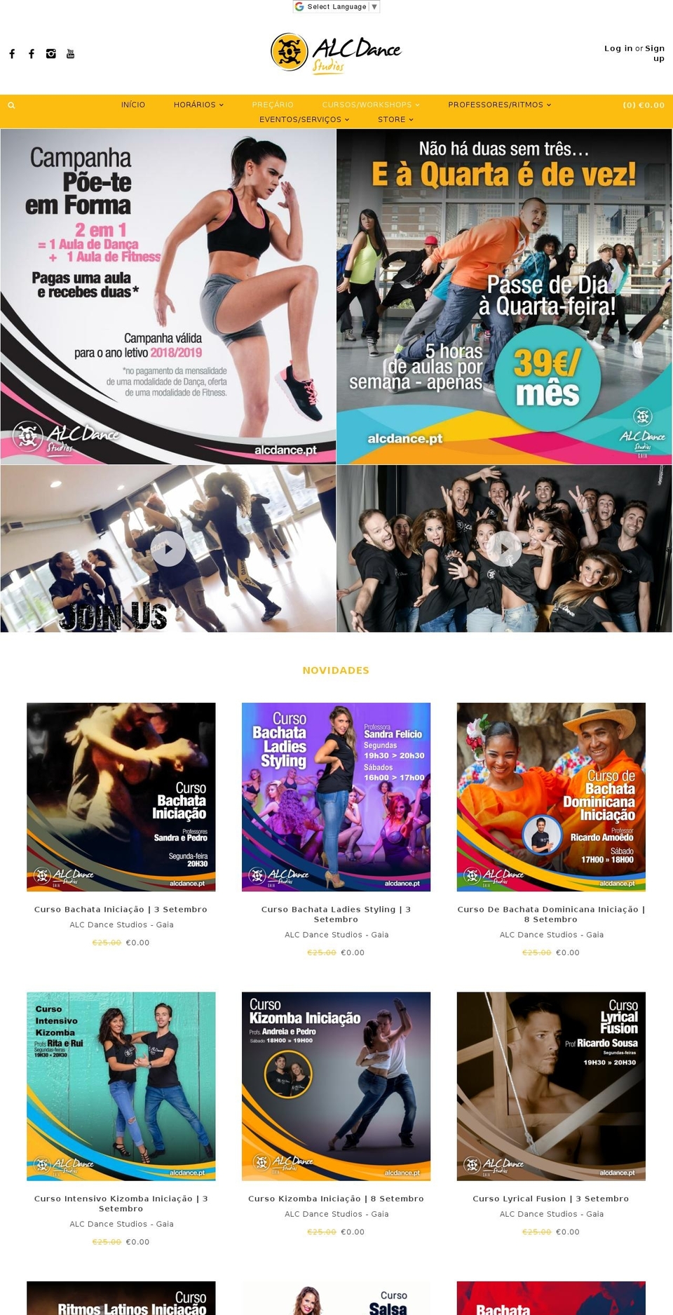 afrolatinconnection.pt shopify website screenshot