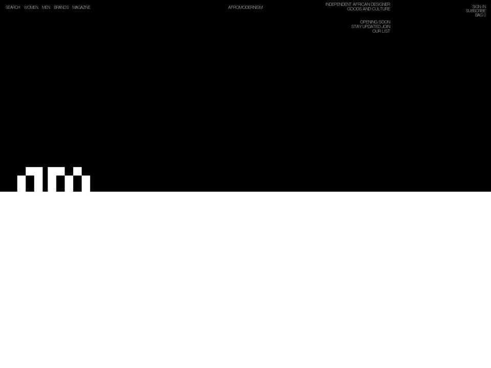 afromodernism.com — Shopify storefront screenshot