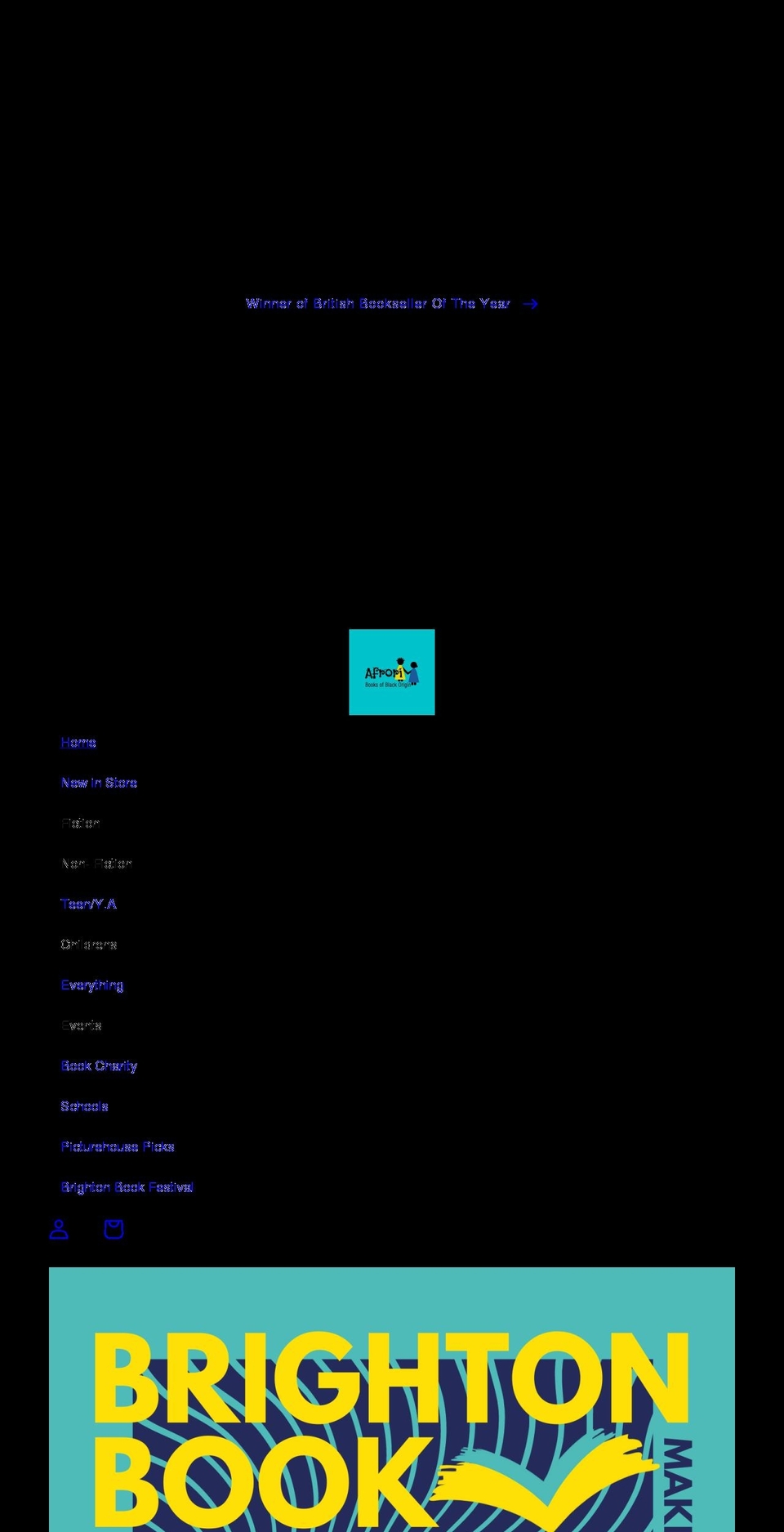 afroribooks.co.uk shopify website screenshot