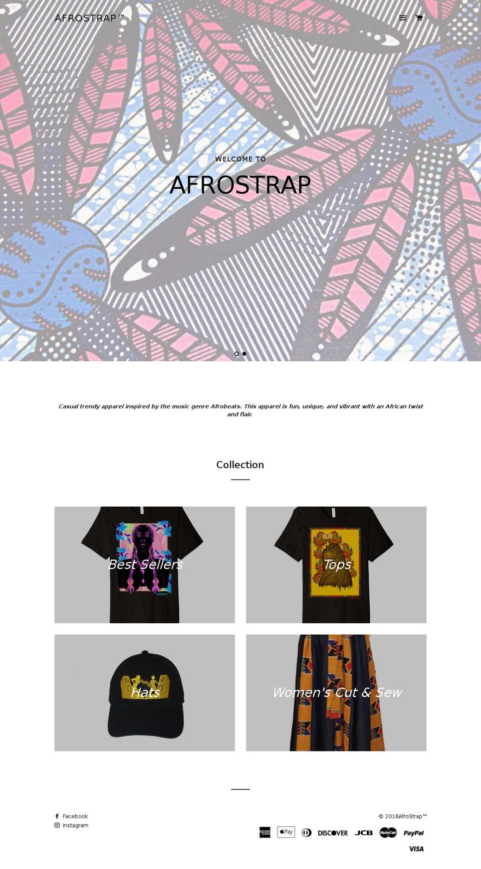 afrostrap.com — Shopify storefront screenshot