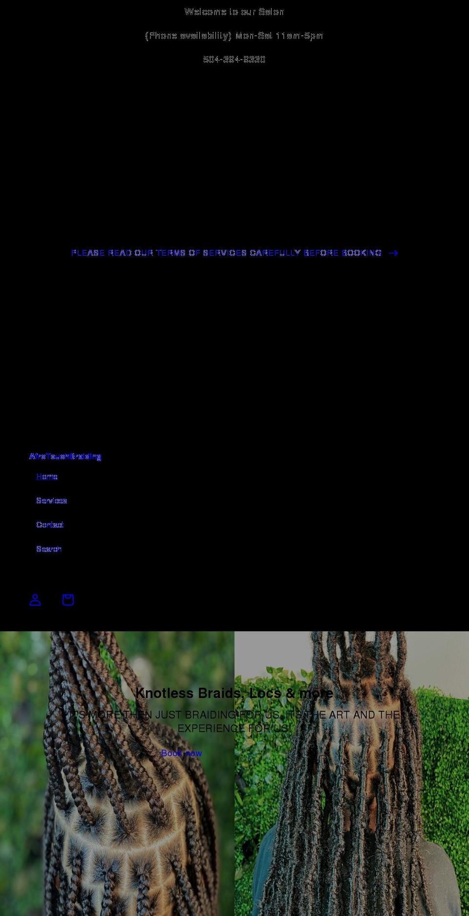 afrotouch.com shopify website screenshot