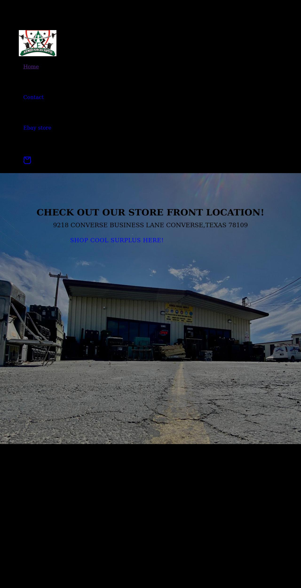 afsurplus.com shopify website screenshot