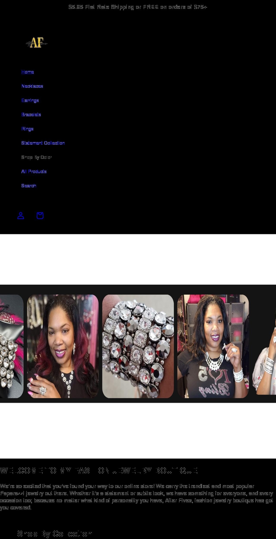 afterfives.com shopify website screenshot
