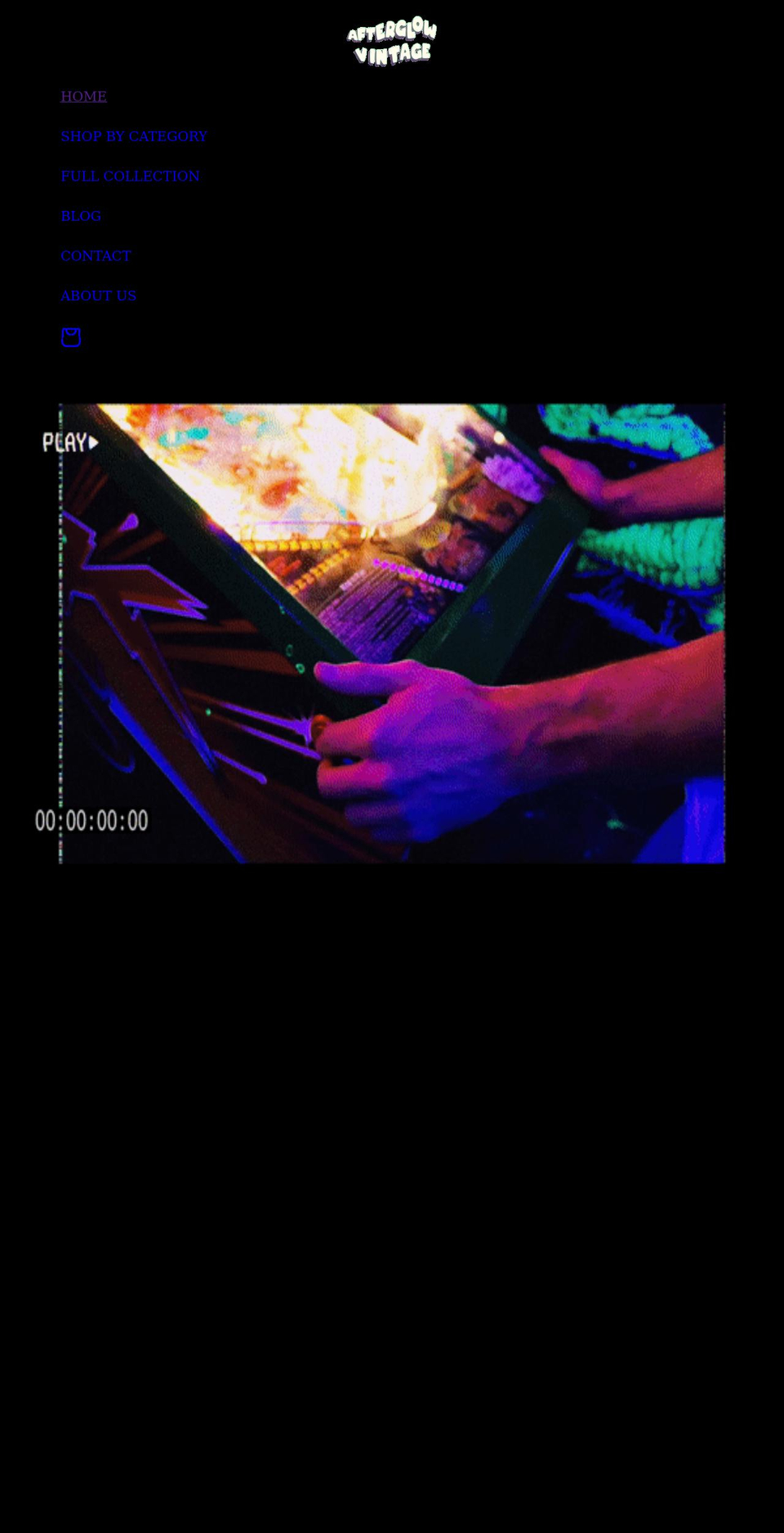 afterglowvintage.com shopify website screenshot