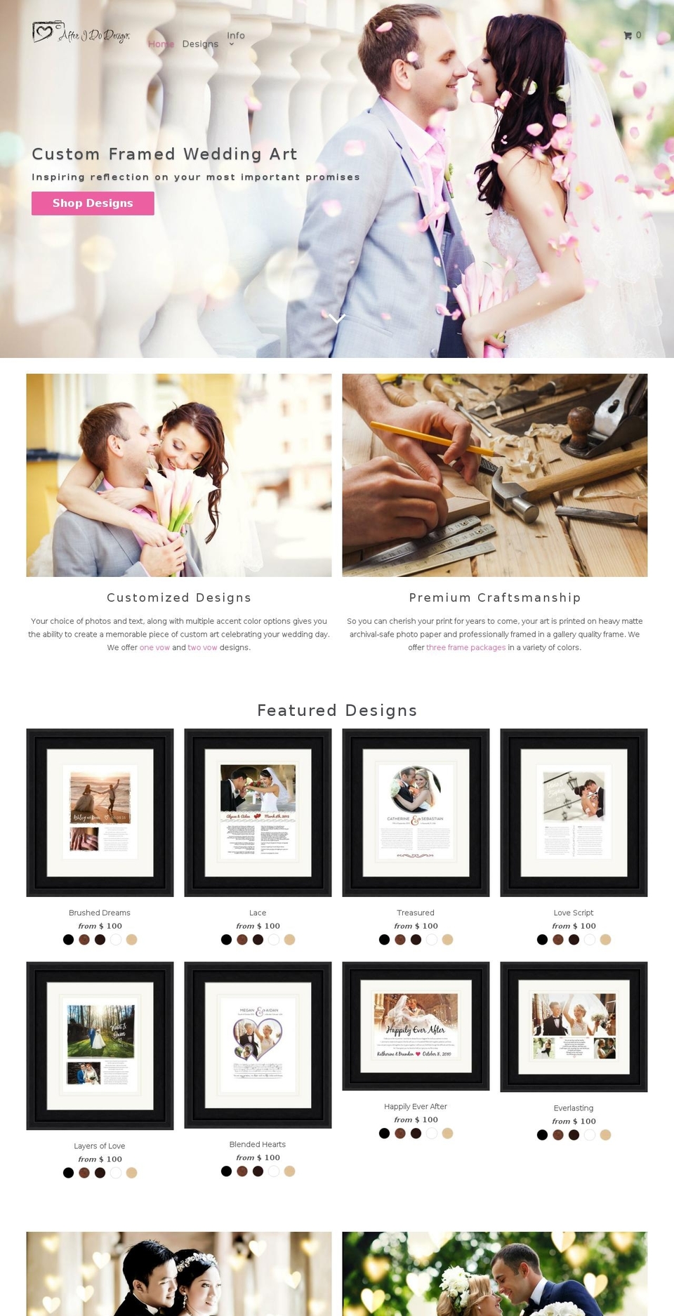 afteridodesign.com — Shopify storefront screenshot