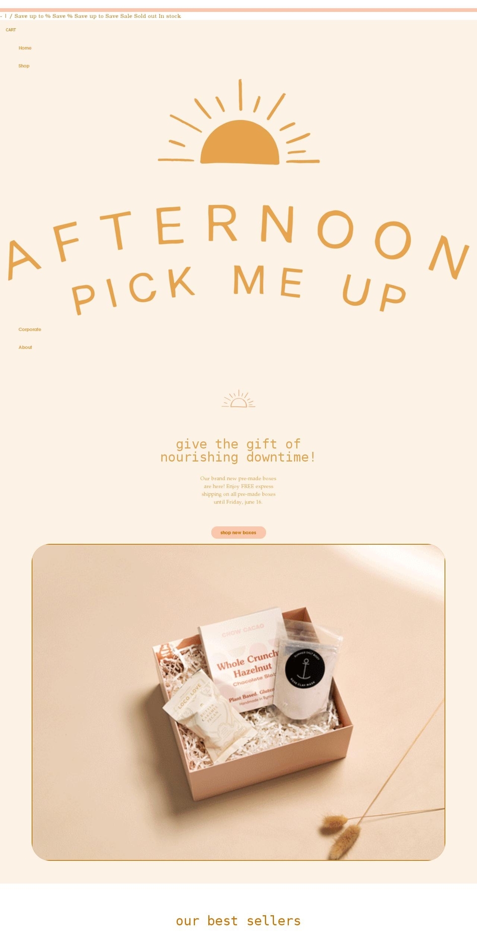 afternoonpickmeup.com.au shopify website screenshot