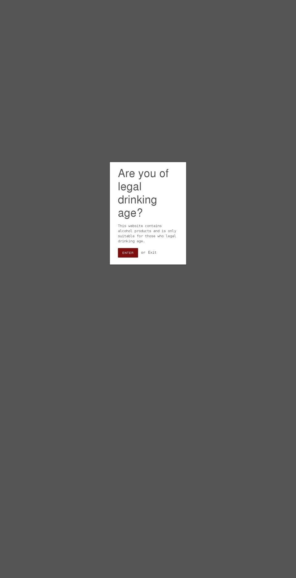 aftersix.vodka shopify website screenshot