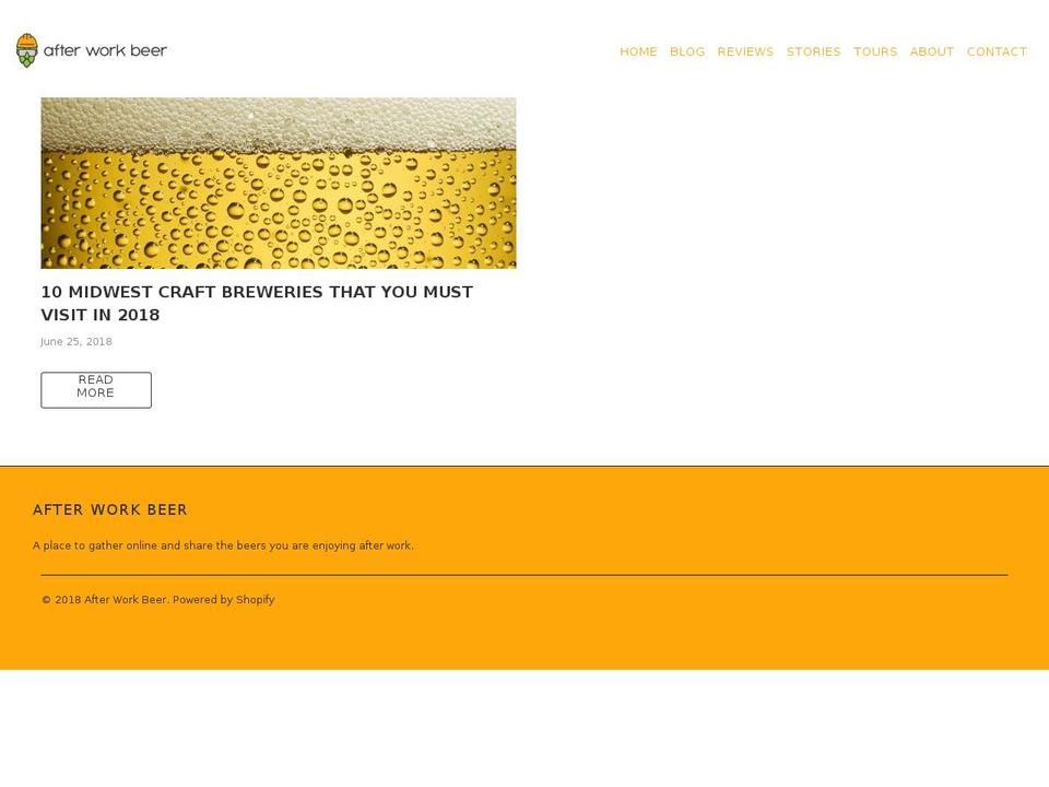 turbo-April-19-2018 Shopify theme site example afterworkbeer.com