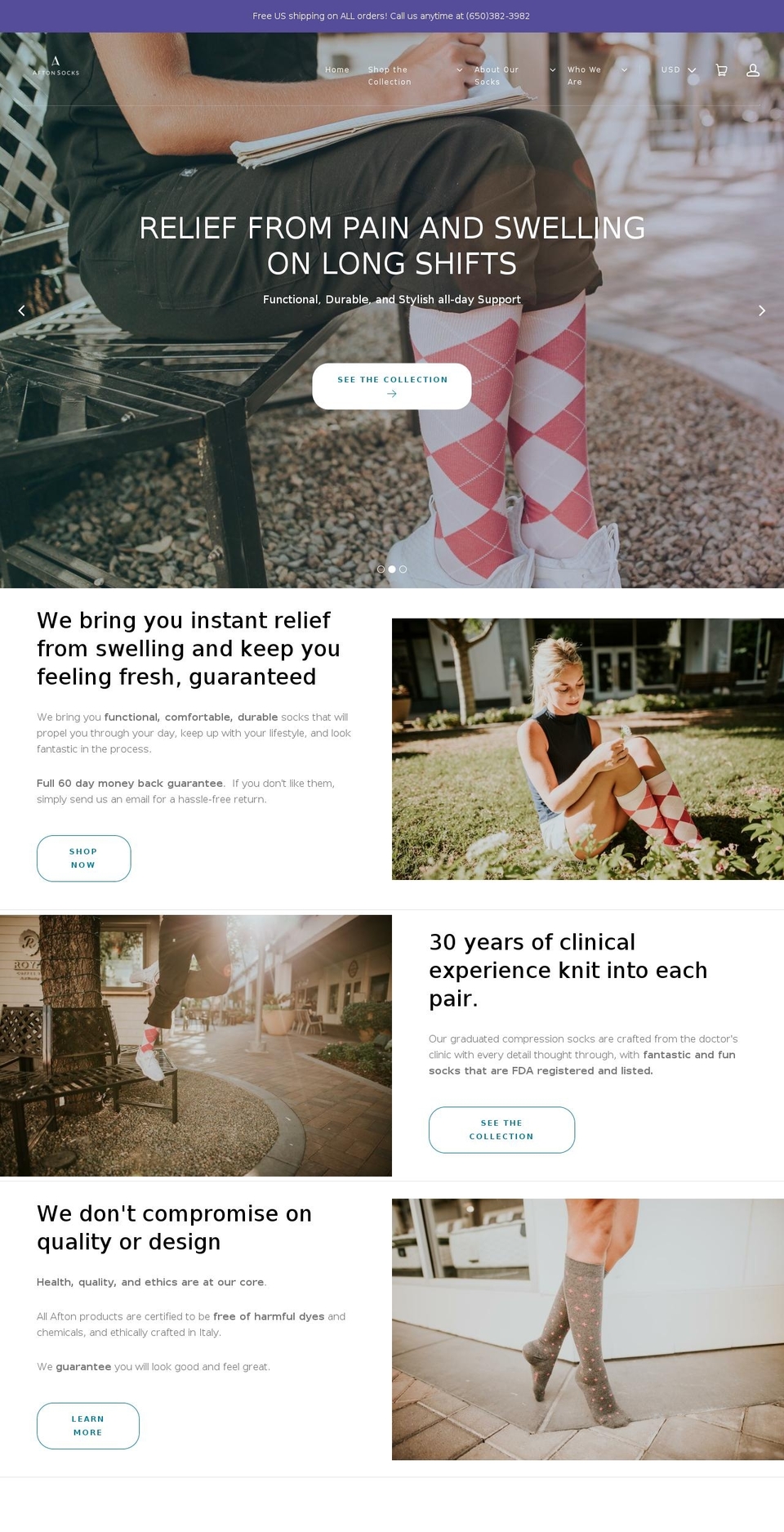 aftonsocks.com shopify website screenshot