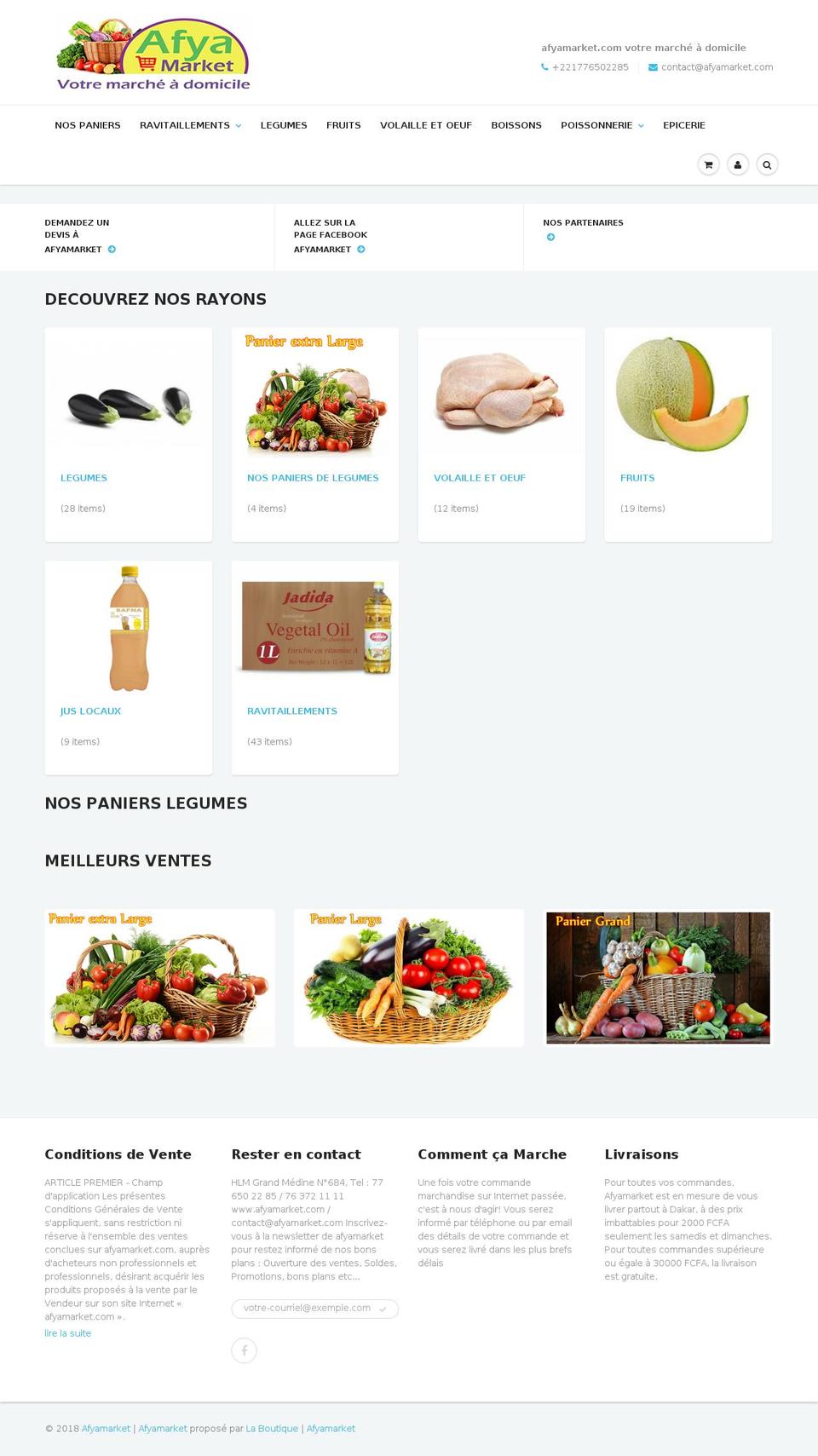afyamarket.com shopify website screenshot