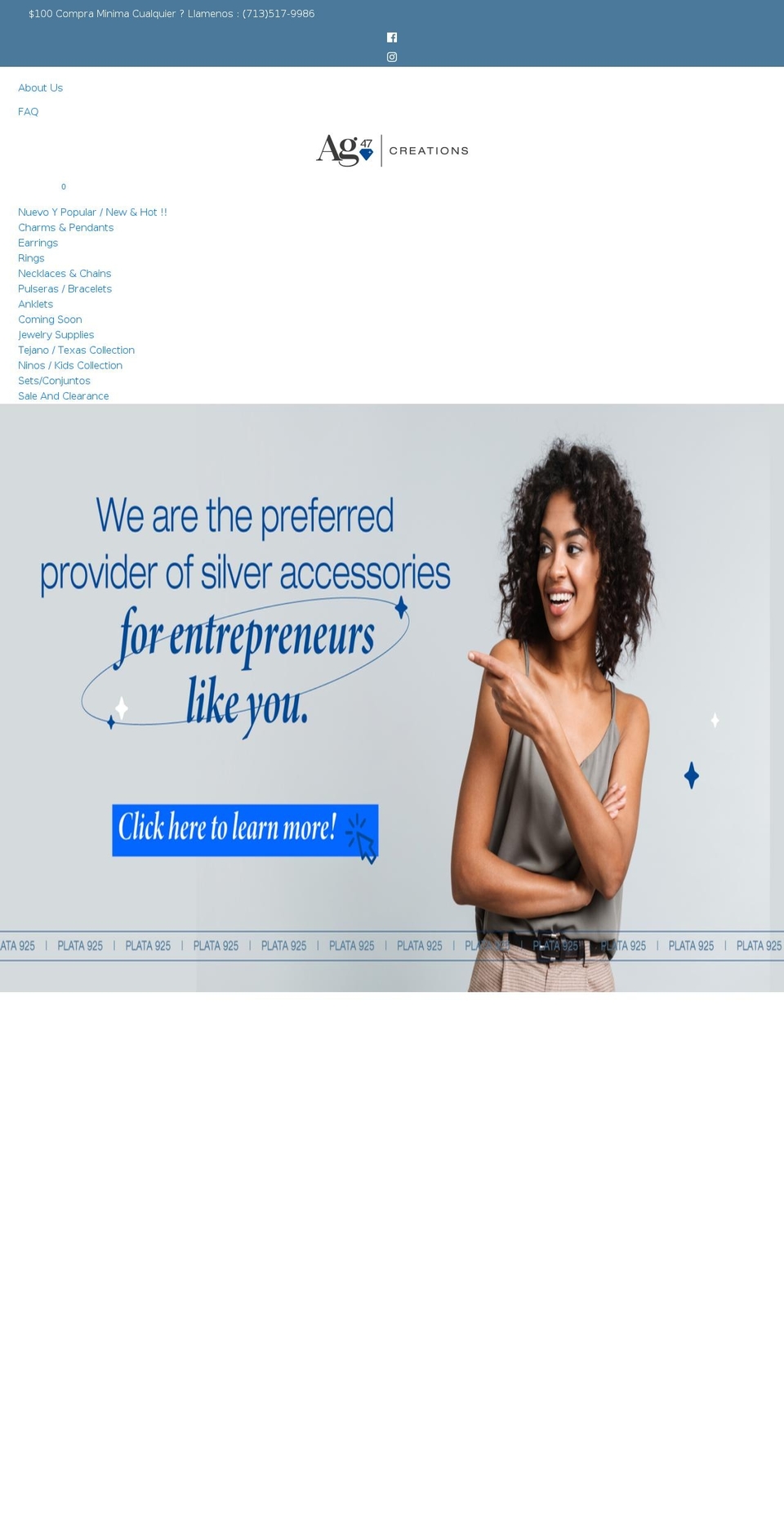 ag47creations.com shopify website screenshot