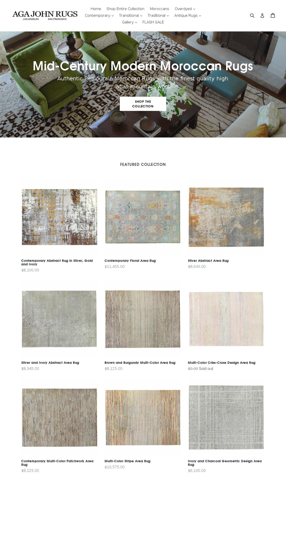 aga-john.com — Shopify storefront screenshot