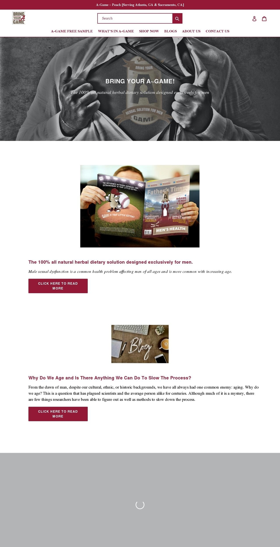 agamepeach.com shopify website screenshot