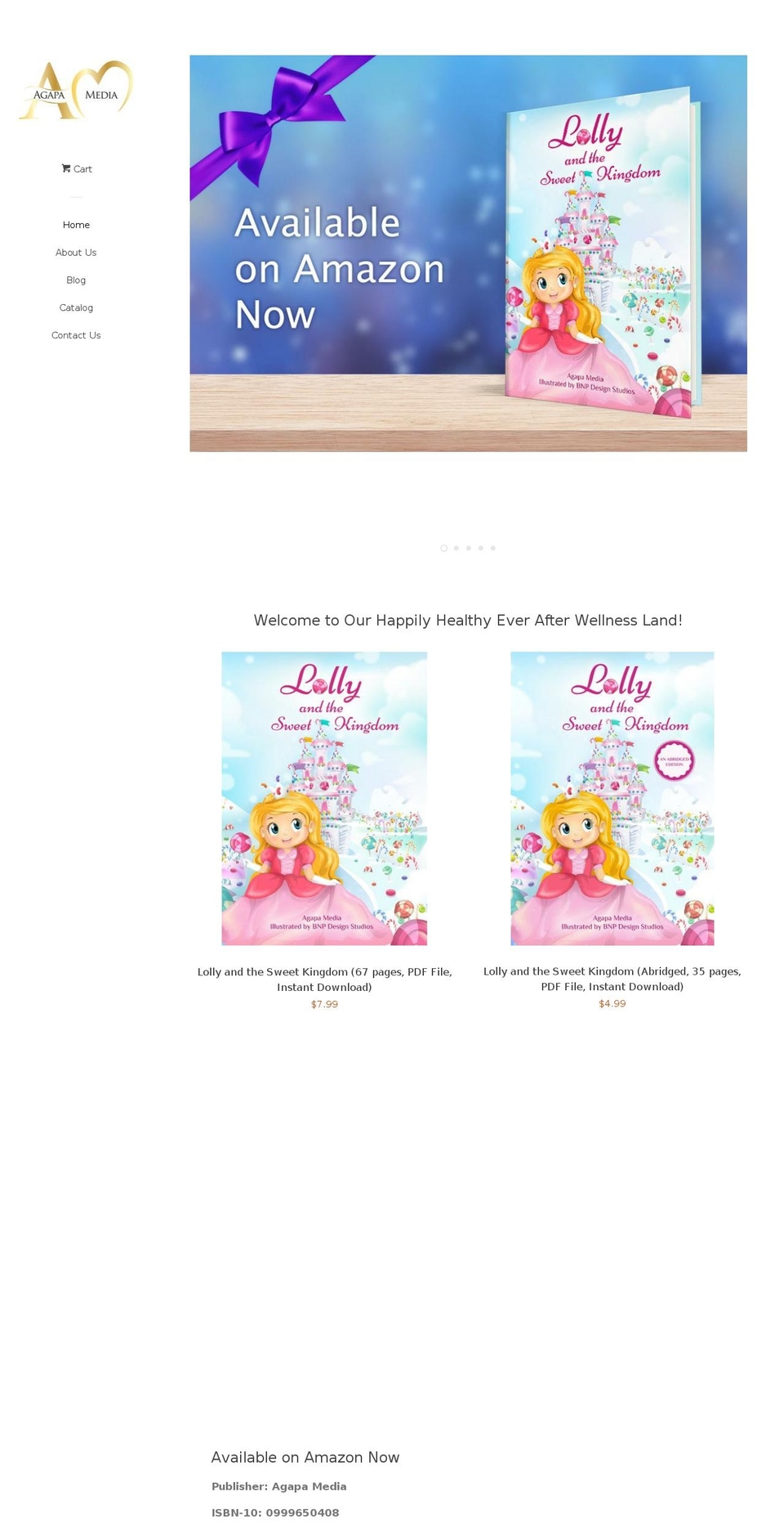 agapamedia.com — Shopify storefront screenshot