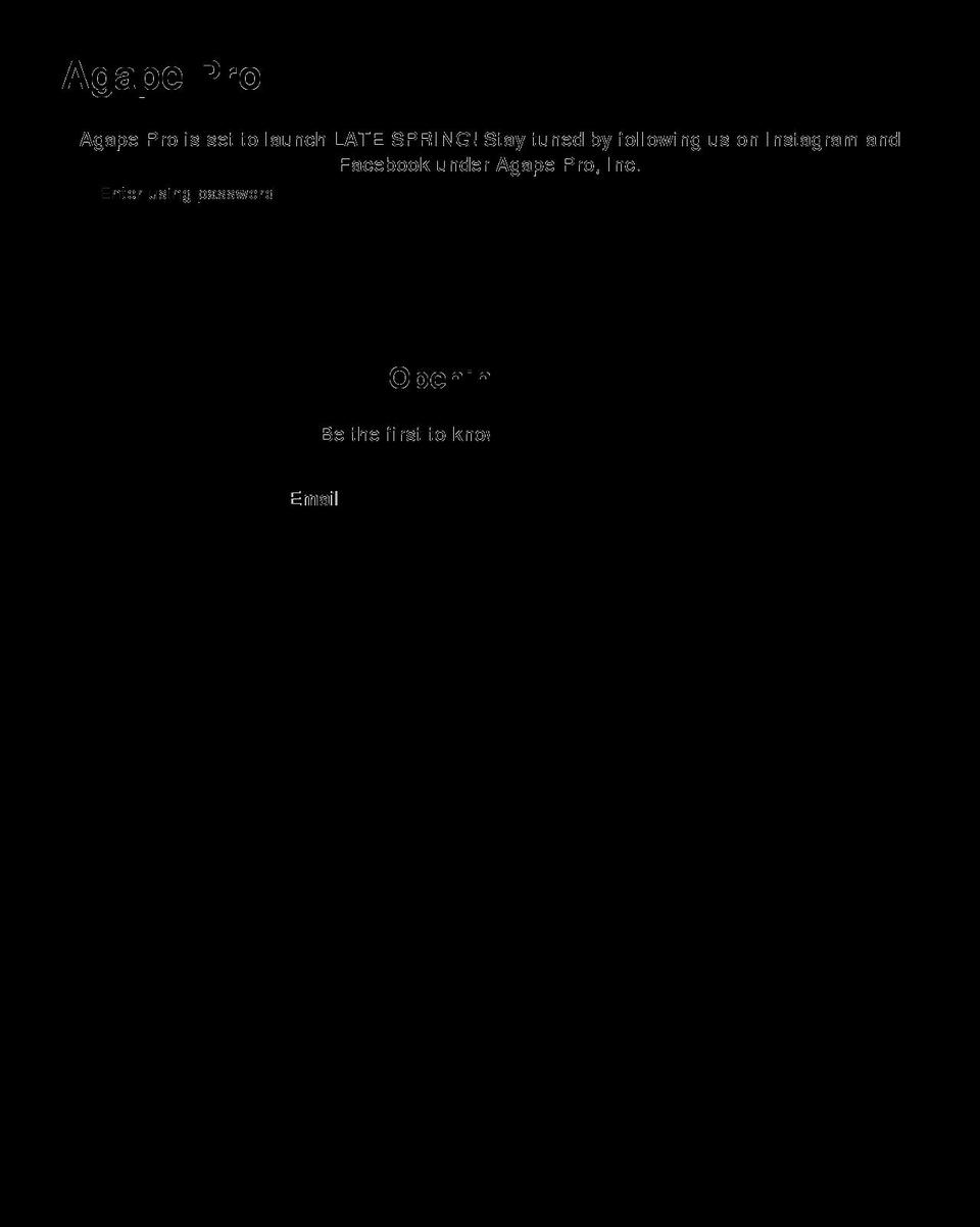 agapepro.com shopify website screenshot