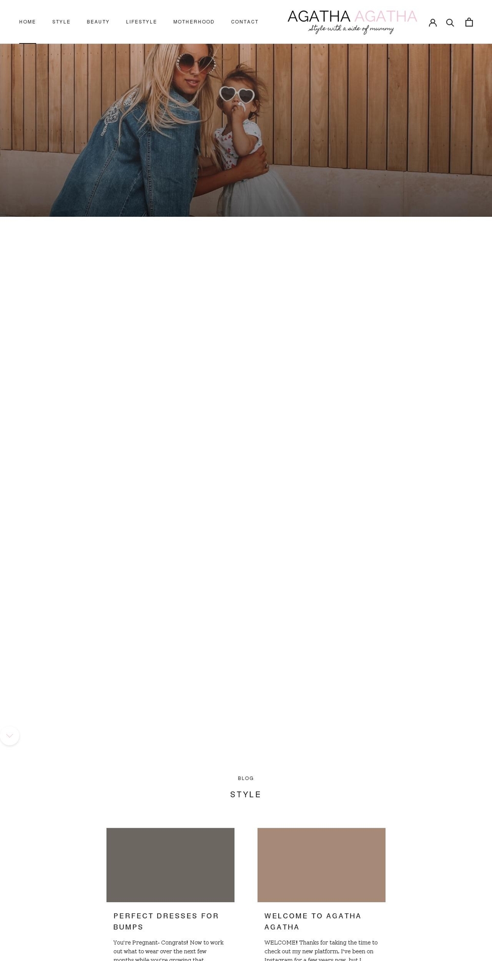 agathaagatha.com.au shopify website screenshot