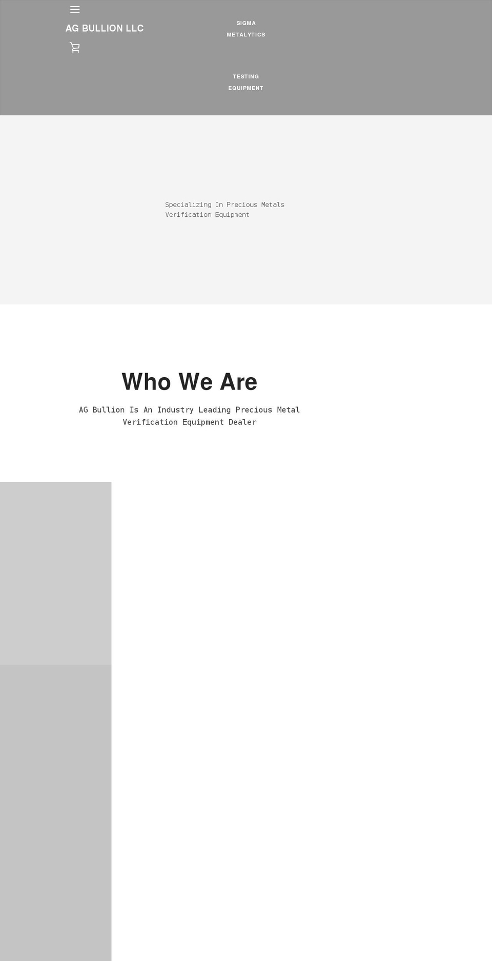 agbullionllc.com shopify website screenshot