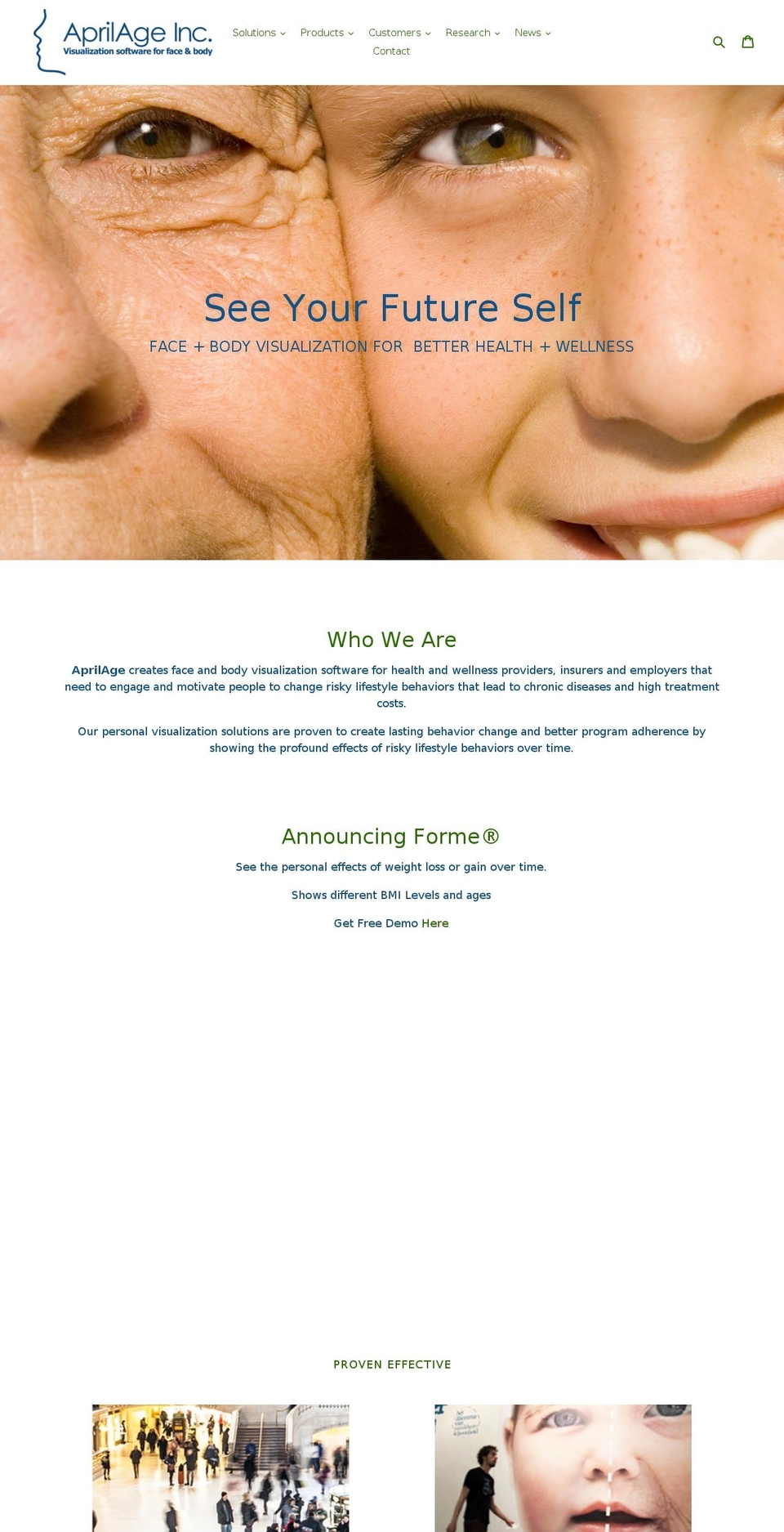 AprilAge Inc Shopify theme site example age-me.com