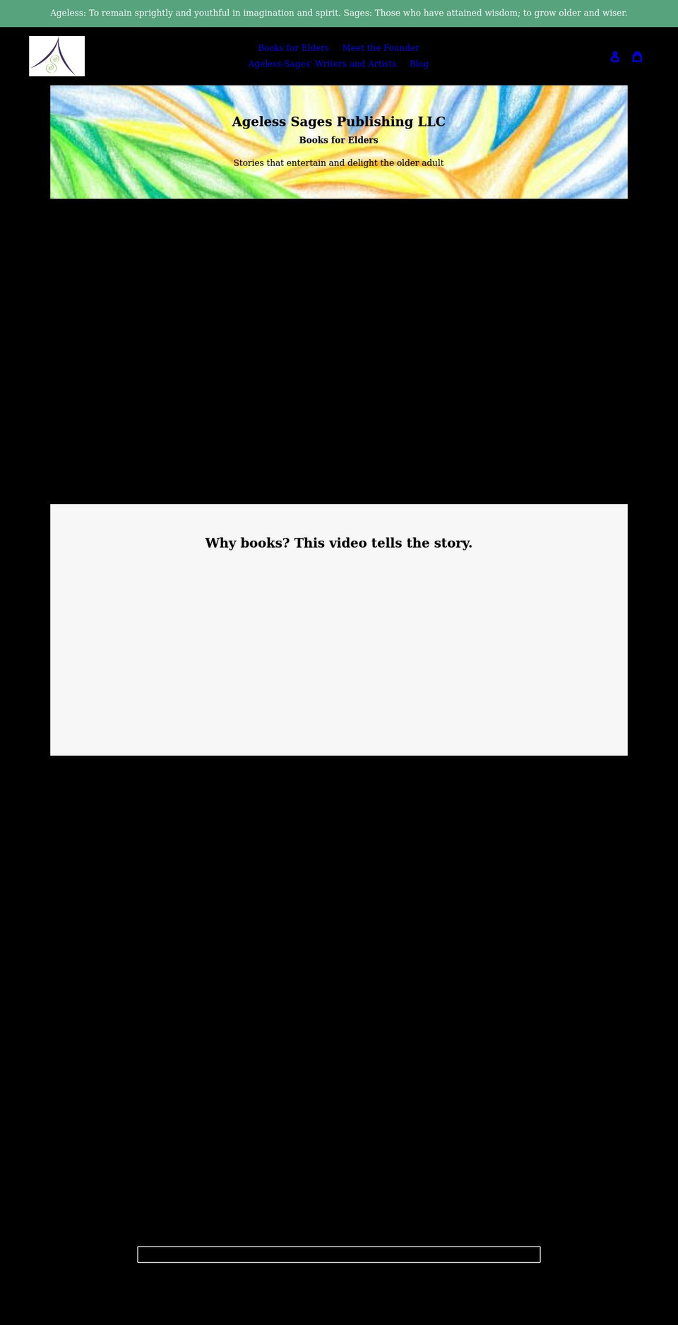 ageless-sages.com shopify website screenshot