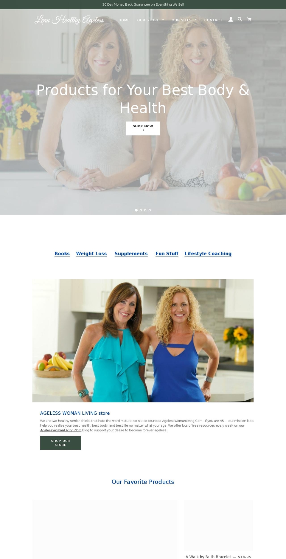 ageless-woman-store.com — Shopify storefront screenshot