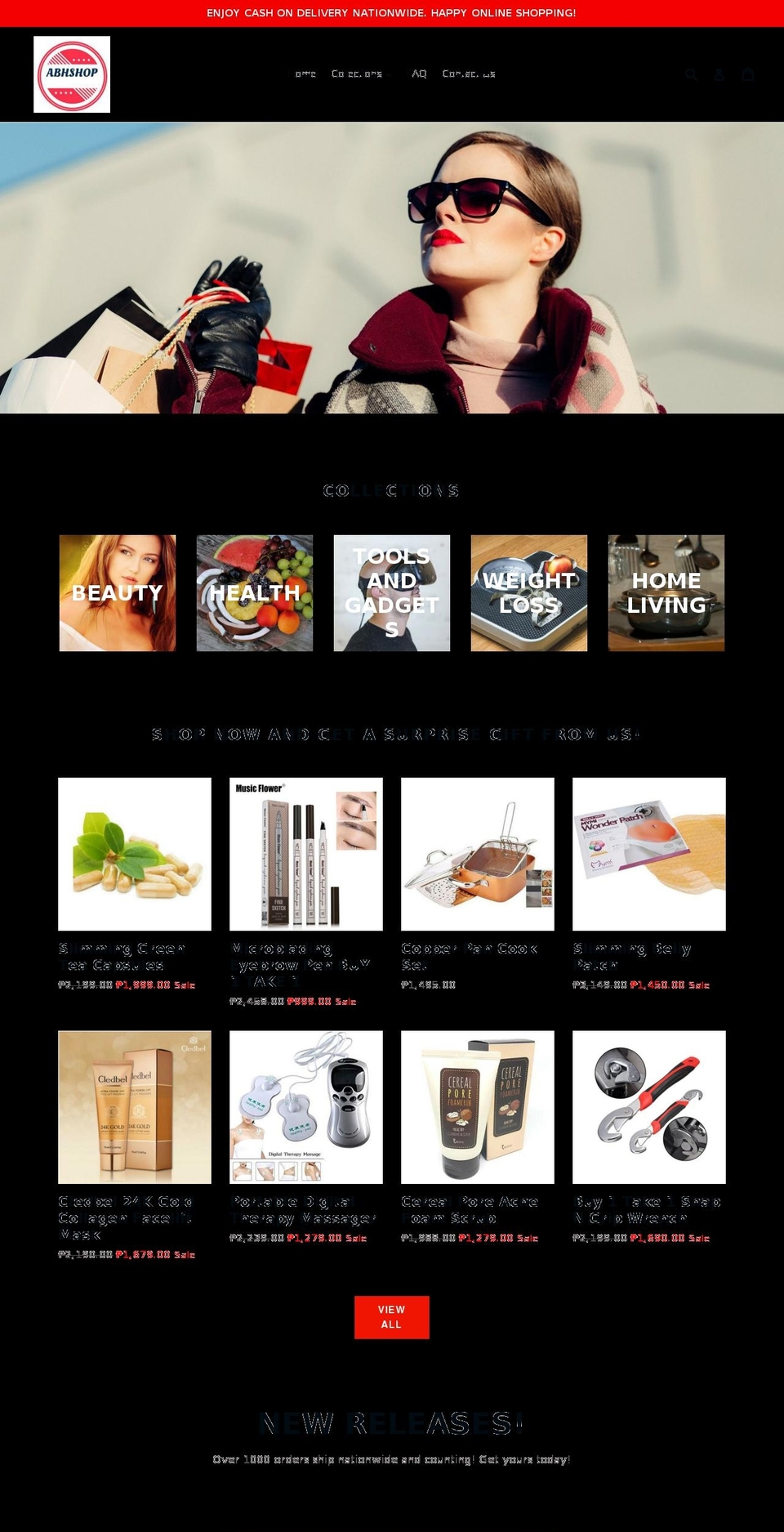 agelessbeautyhealth.com — Shopify storefront screenshot