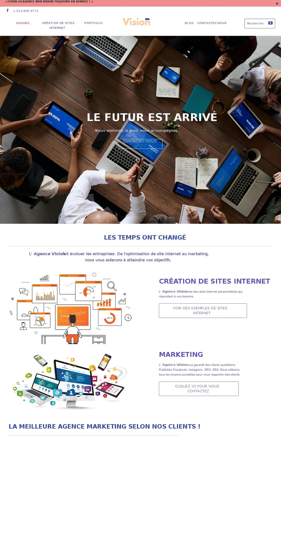 agence-vision.ca shopify website screenshot