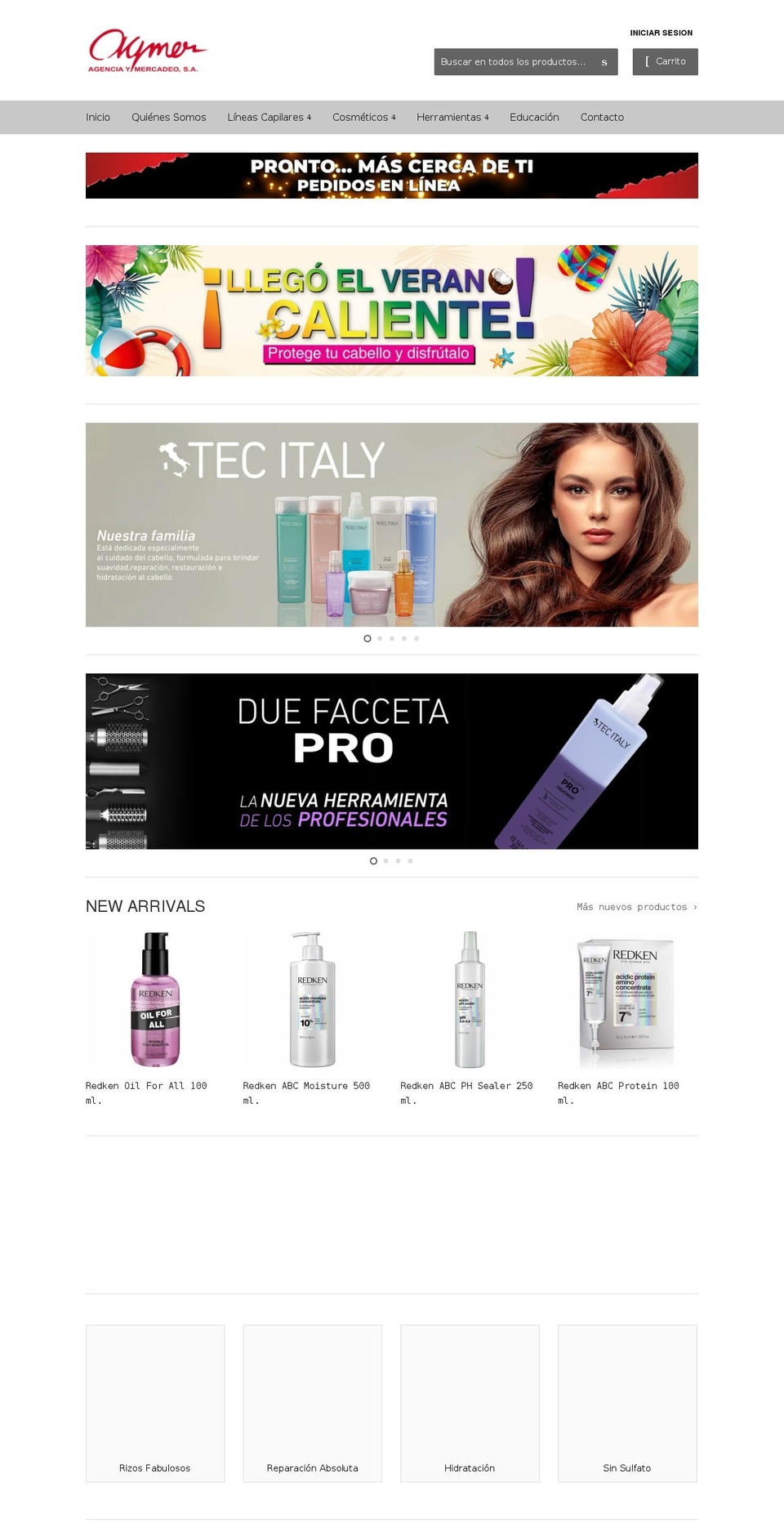 agenciaymercadeo.com shopify website screenshot