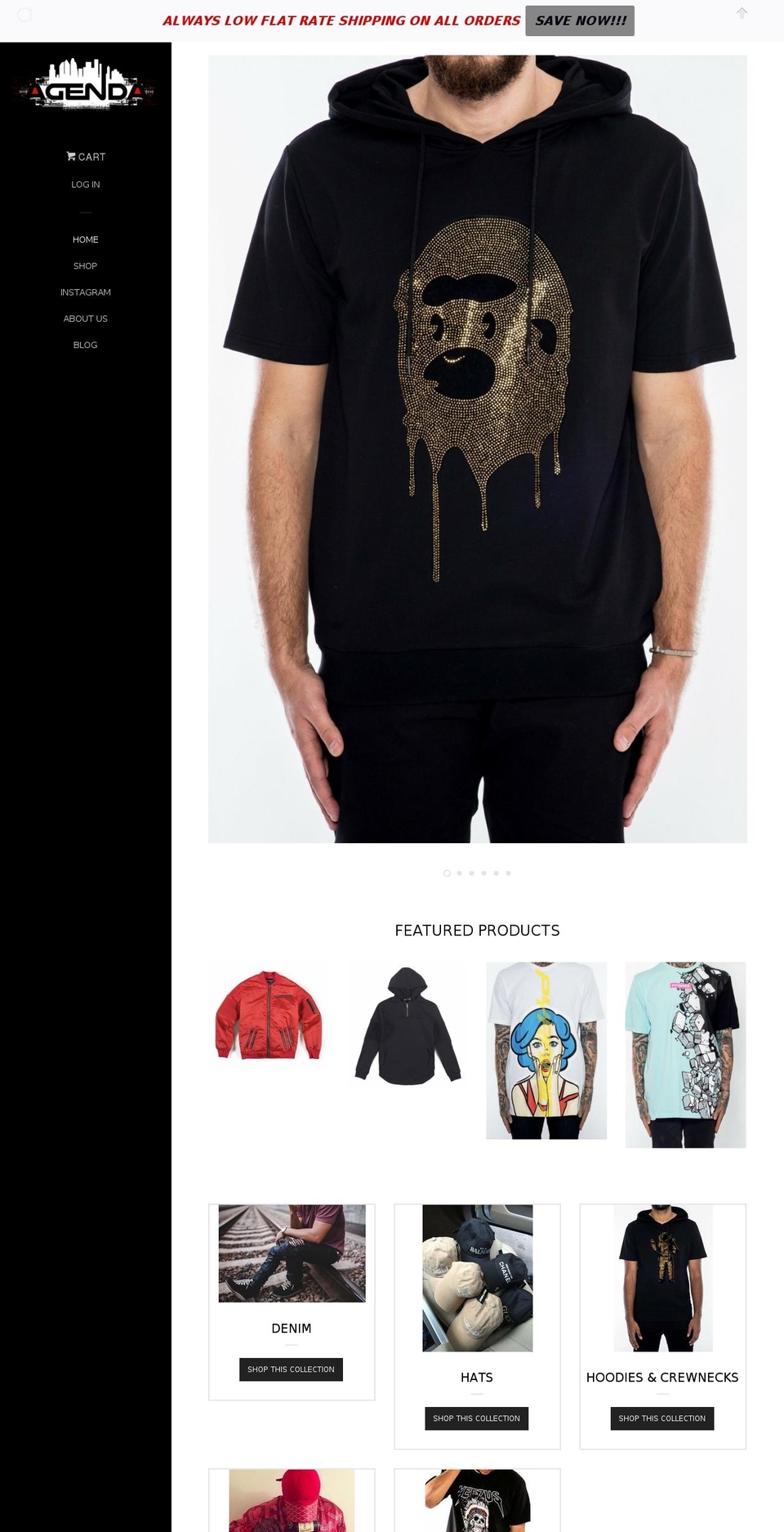 agendahouston.com shopify website screenshot