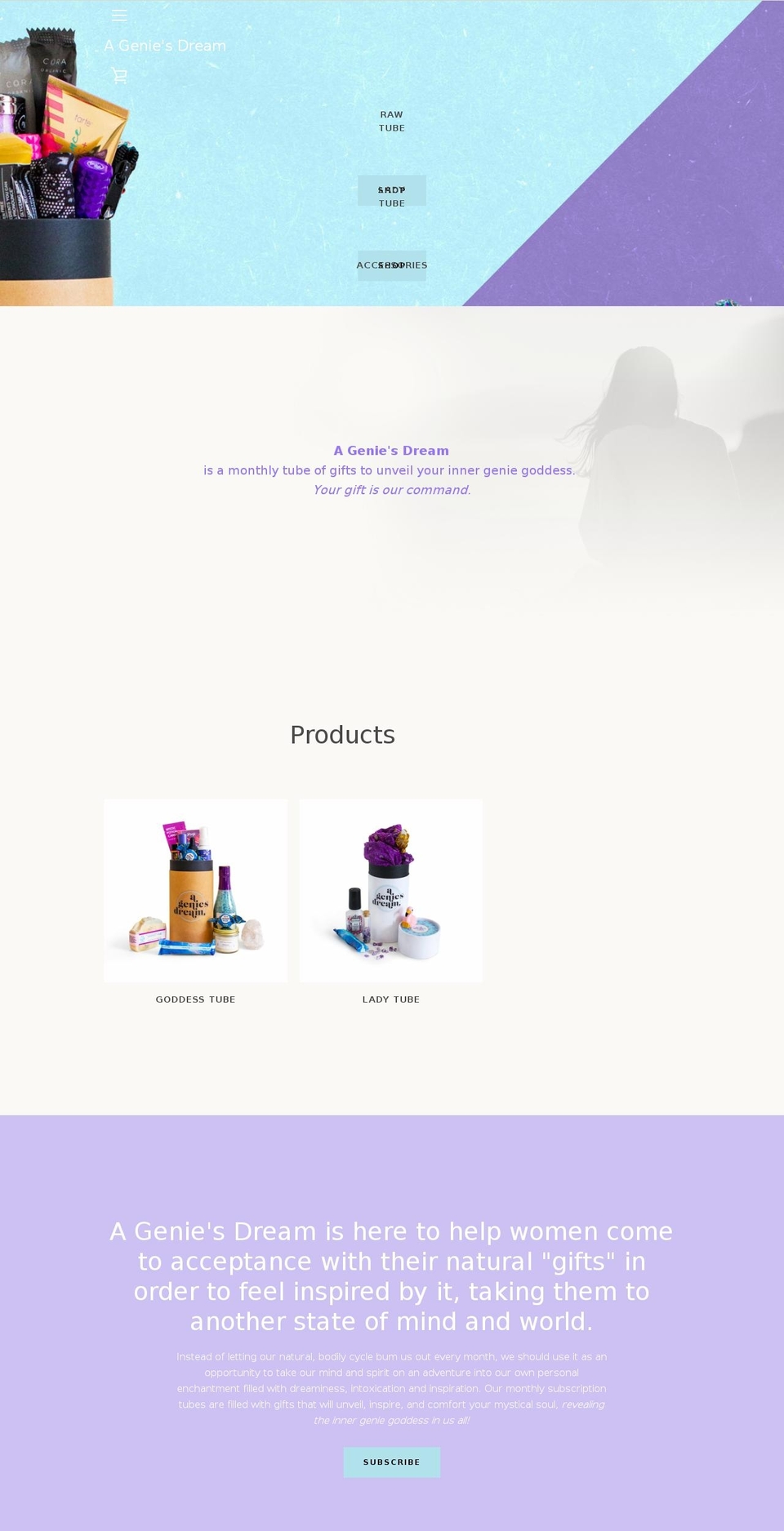 ageniesdreamboutique.com shopify website screenshot